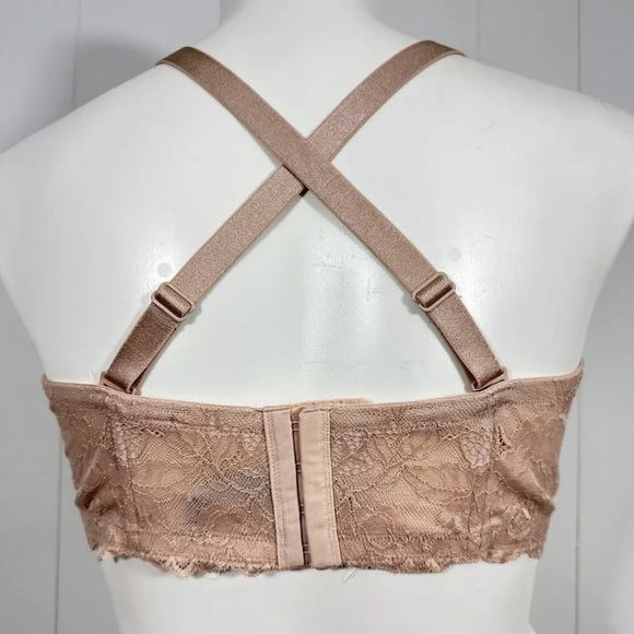Women’s Torrid Curve 44D Beige Tan Lace Underwire Bra - Picture 5 of 8